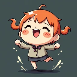 Kawaii energetic jump